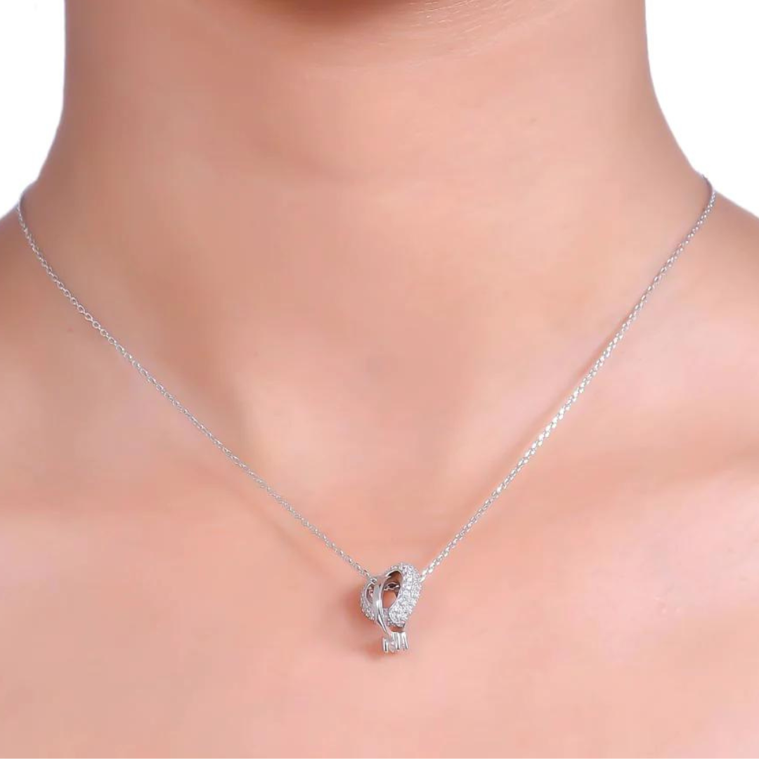 Valentine Heart Pendant With Silver 925 Chain